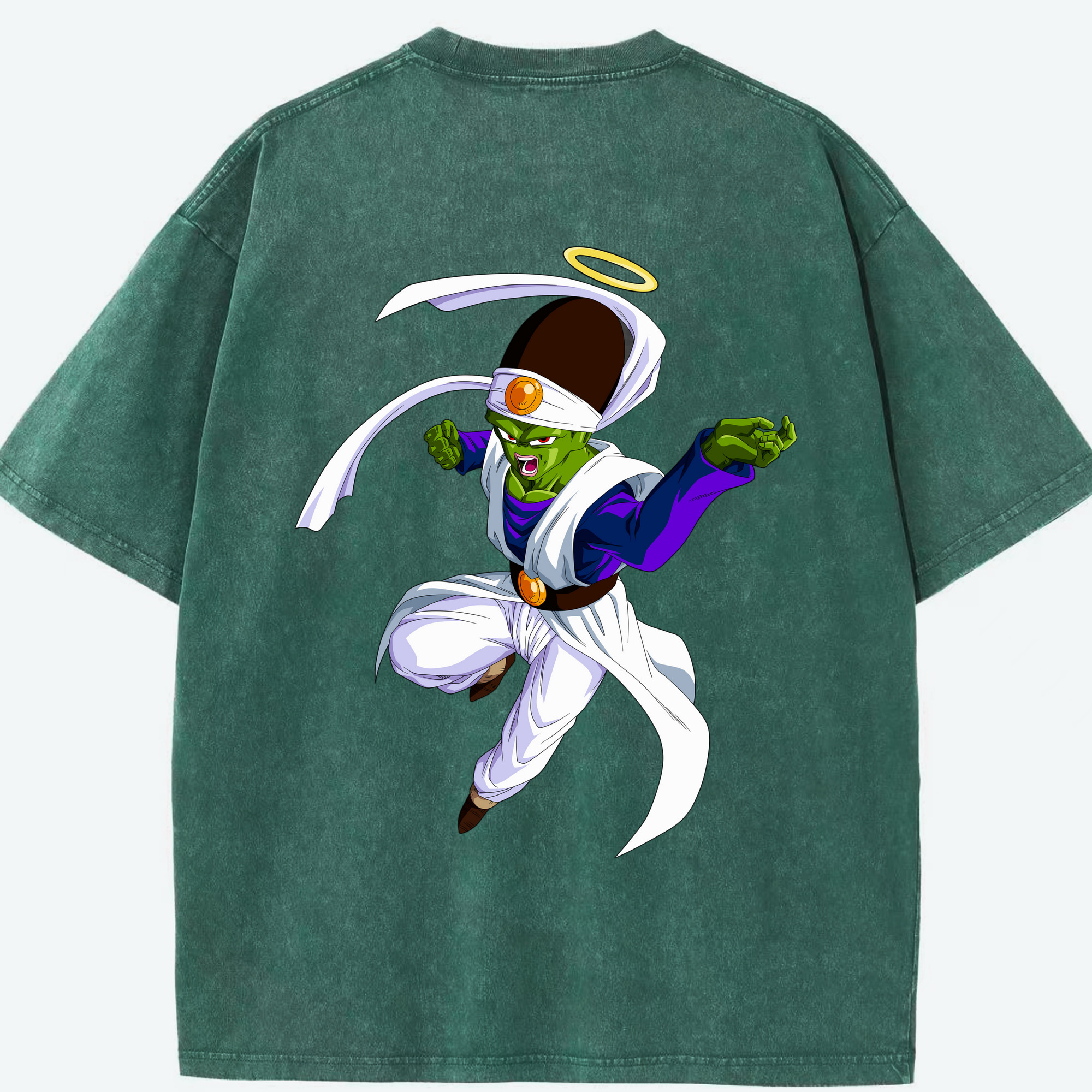 （画像用） ドラゴンボール パイクーハン DRAGON BALL Pikkon 綿100% ヴィンテージ風 半袖Tシャツ（背面プリント）